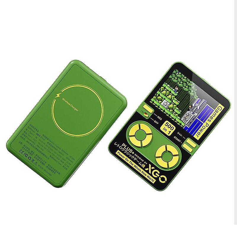 Retro Handheld Game Console 500games In 1 Dy02 5000mah Charging Bank Magnet Wireless Fast Charging Support Type-c Output Pocket