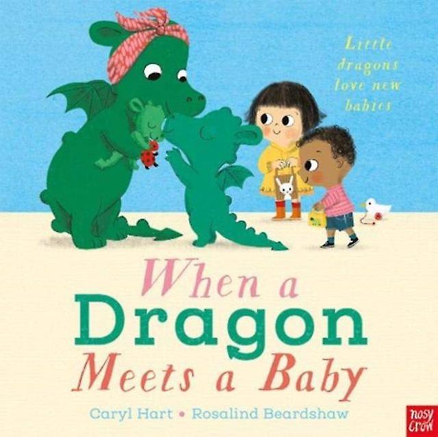When A Dragon Meets A Baby by Caryl Hart Paperback Book