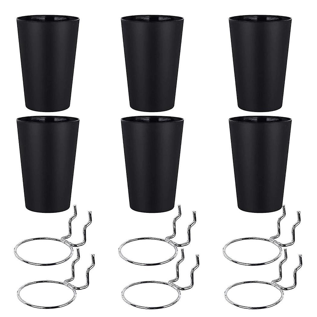 6 Sets Pegboard Hooks With Pegboard Cups Ring Style Pegboard Bins With Rings Pegboard Cup Holder Ac