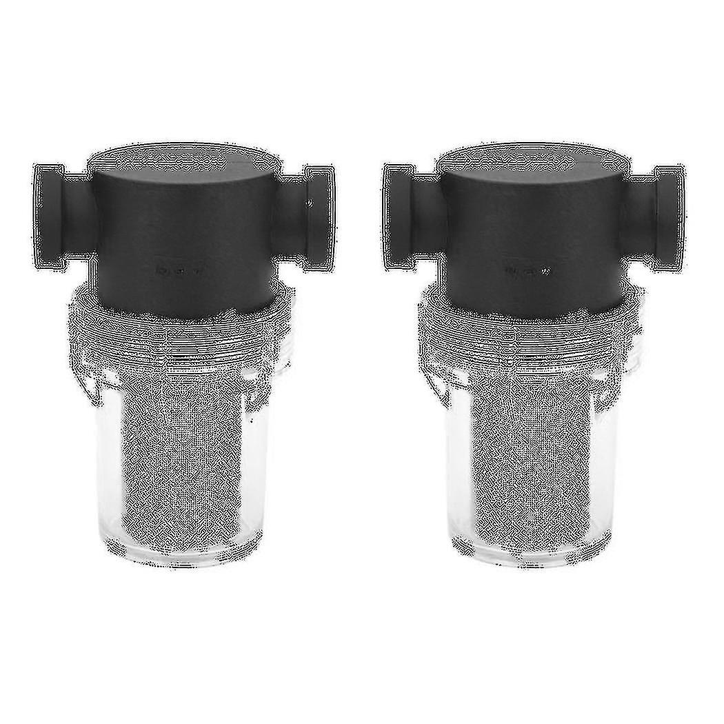 2x Car Washing Filter 1/2 Inch Inline Mesh Strainer Water Pump Irrigation High Flow Pipeline Filter