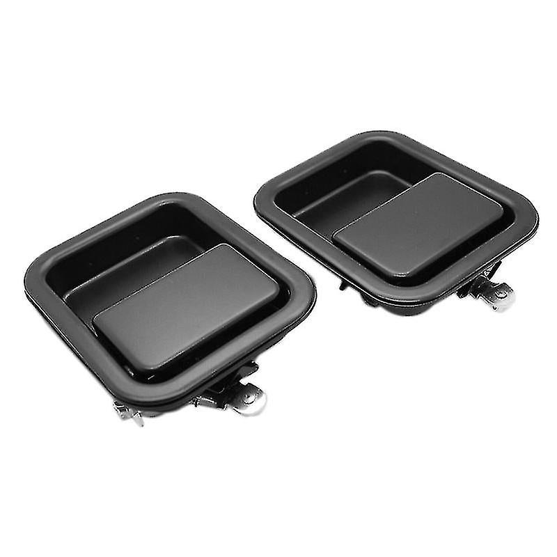 Metal Front Exterior Door Handle Set Full Door Type 55176382ae 55176383ae For 1987-2006 Wrangler Tj