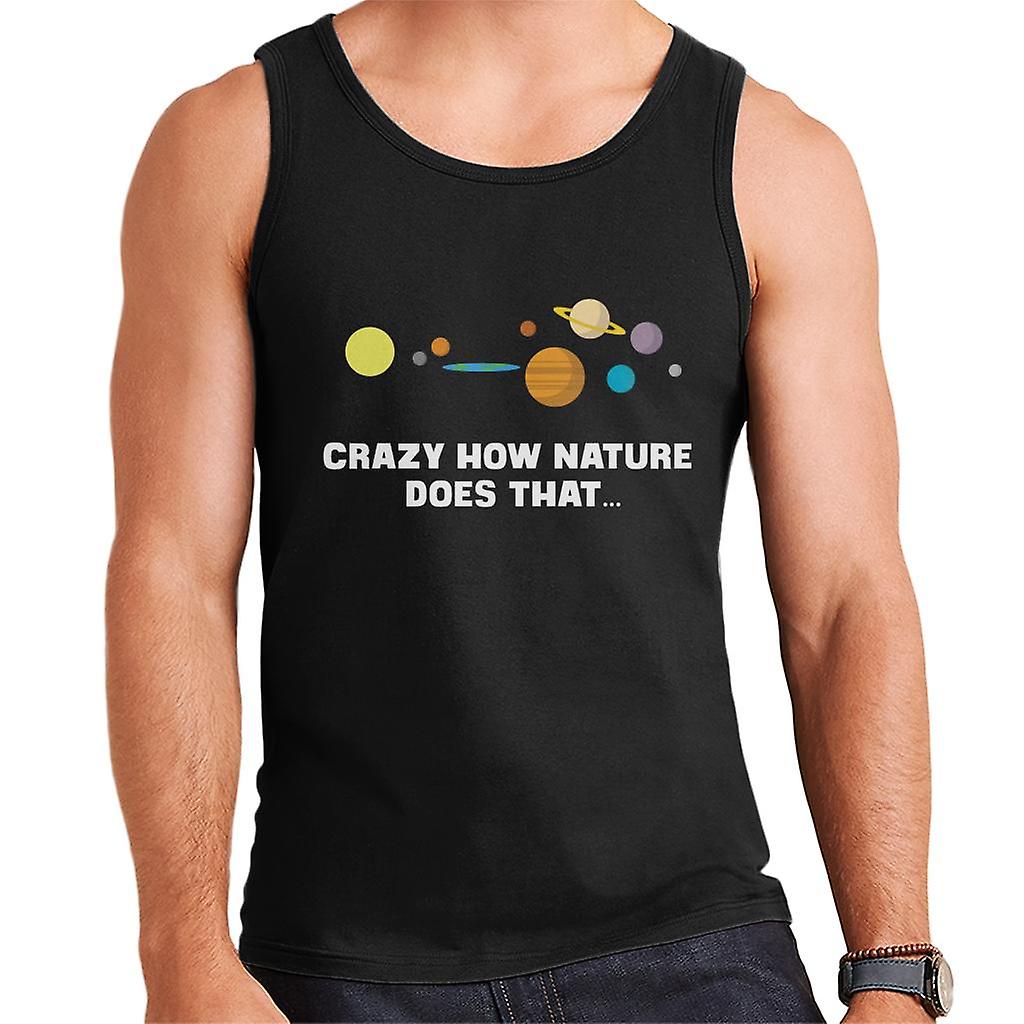 Crazy How Nature Does That Flat Earth Men's Vest