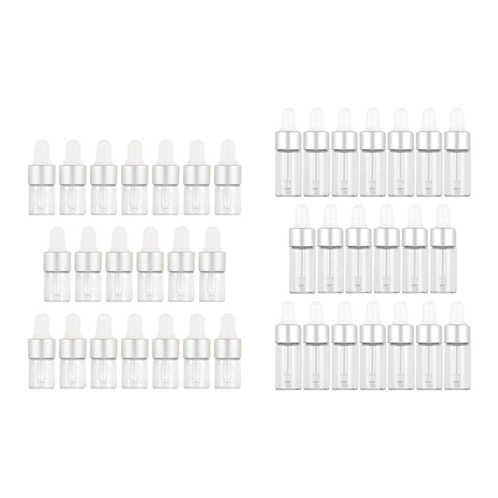 40 Pcs Empty Glass Dropper Bottles Containers for Perfume Oils