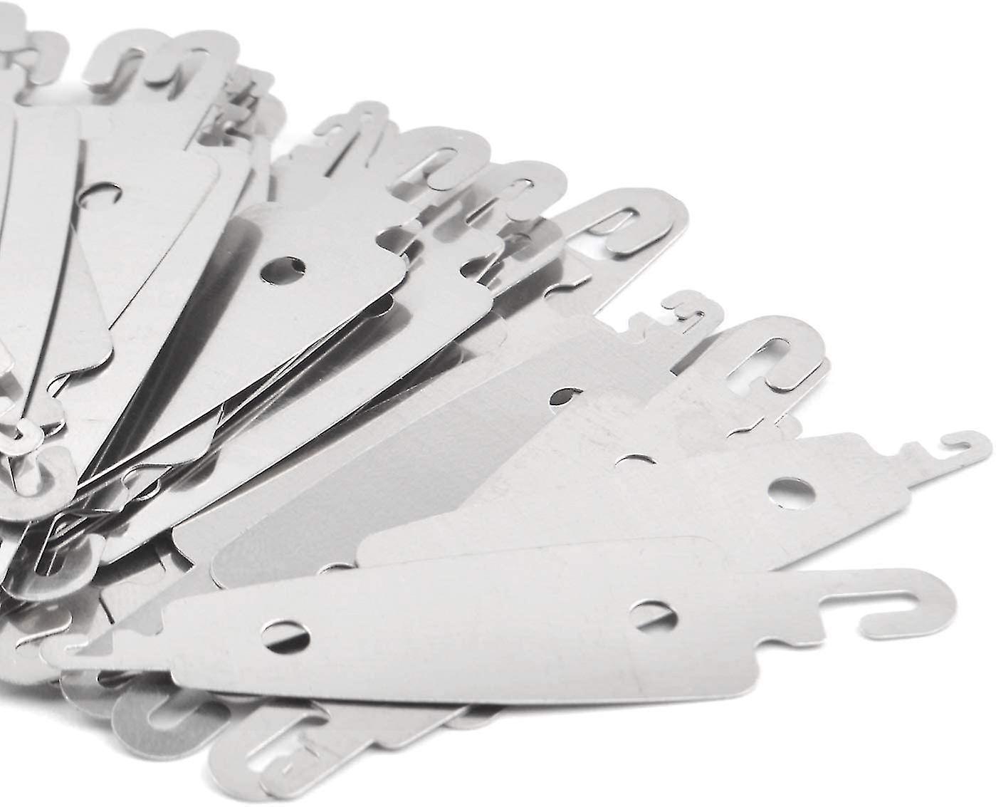 50pcs en acier inoxydable à coudre aiguilles fileuses point aiguille-filetage outils filetage d’aiguille