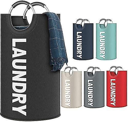 82l Laundry Hamper, 600d Oxford Fabric Laundry Baskets, Waterproof Portable Foldable Laundry Hamper 