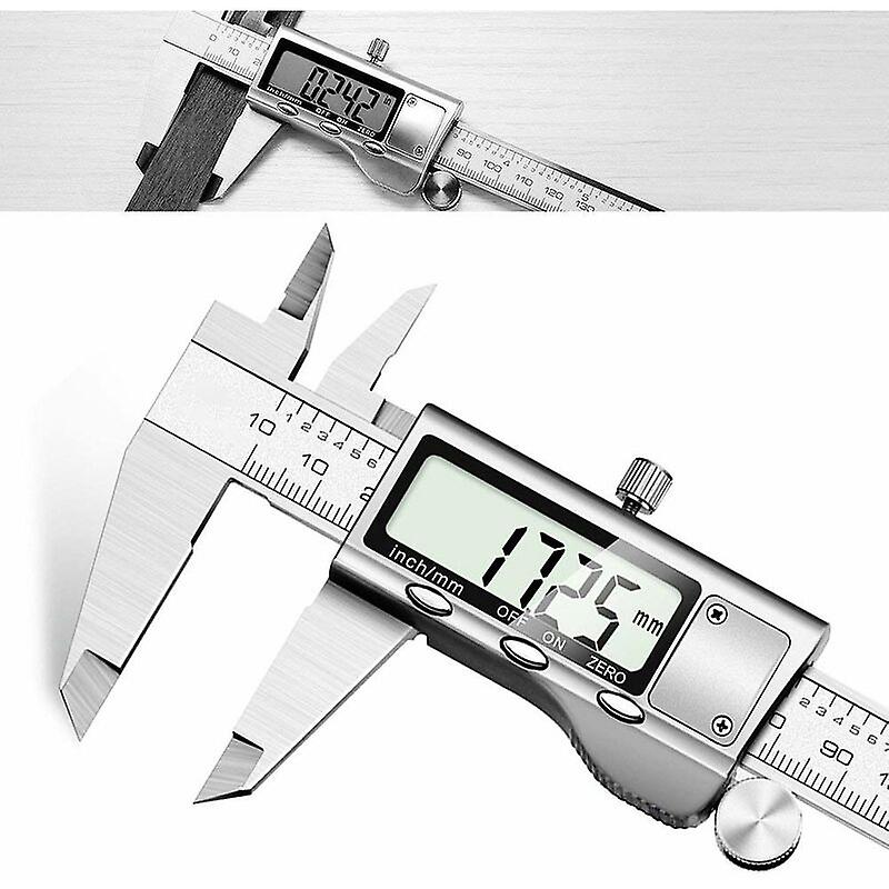 GROFOO Digital Vernier Caliper 150mm - Accurate Measurements and Easy Reading on LCD Screen - Stainless Steel, Professio SZRH