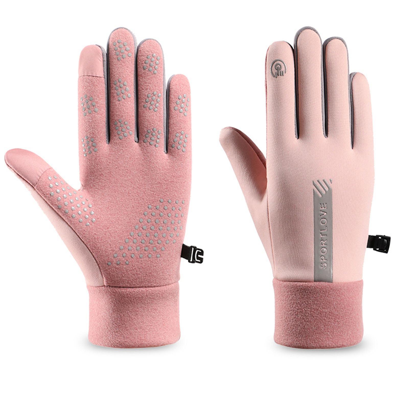 Winter Thermal Heated Gloves Moisture Absorption Touchscreen Mittens for Skating Fishing