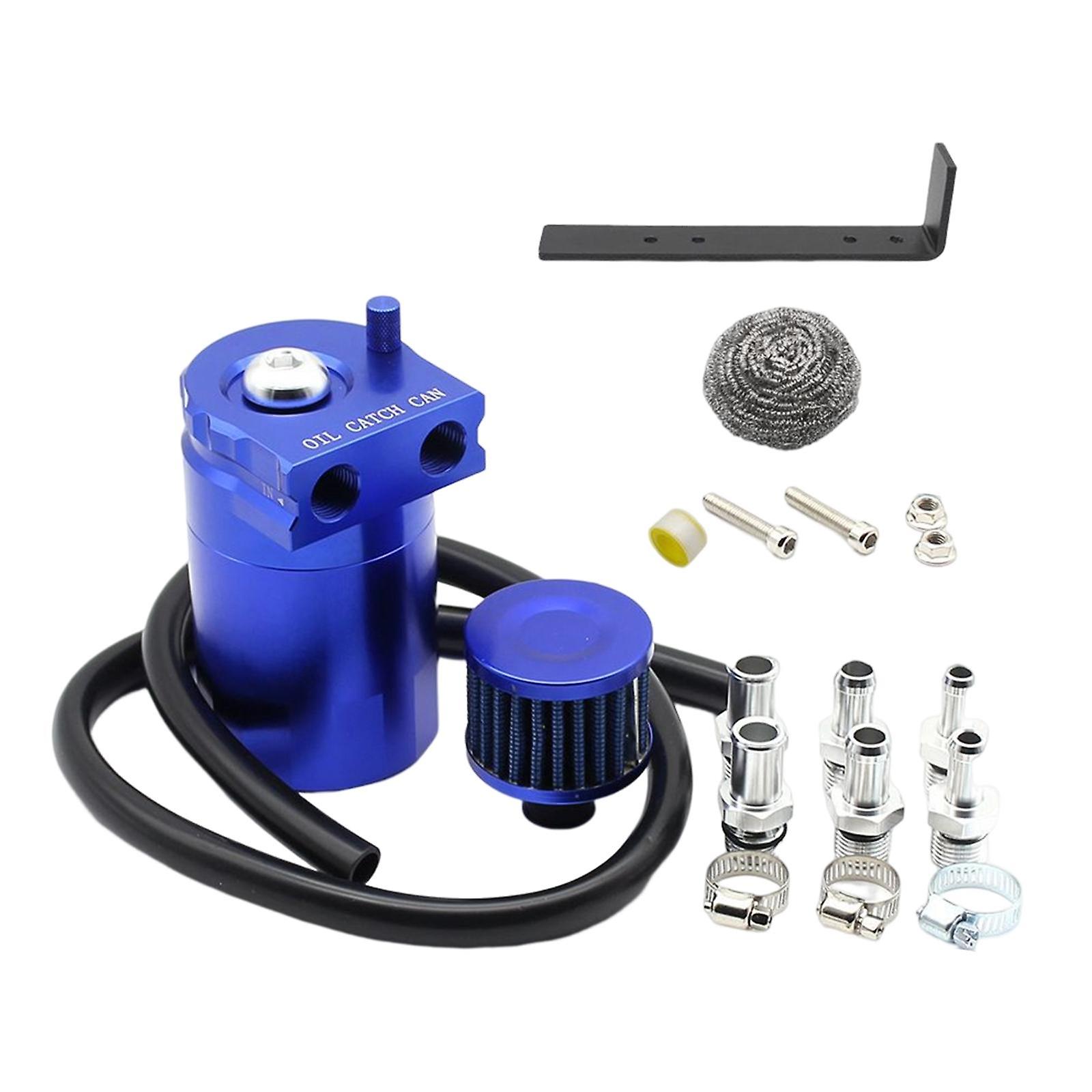 Oil Catch Can Tank 350ml Universal With Bracket Polish  Red