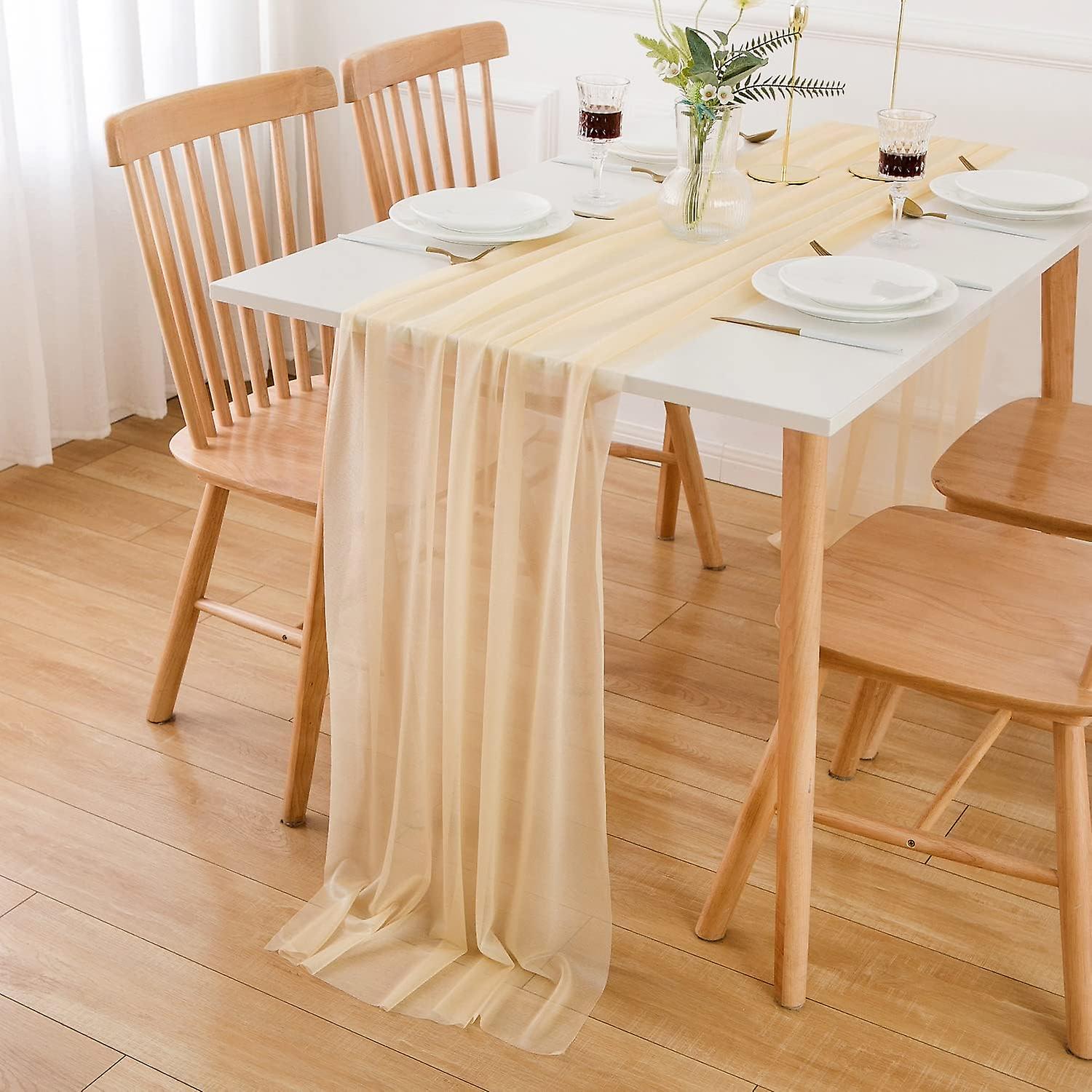 Table runner tulle chiffon table runner wedding table runner