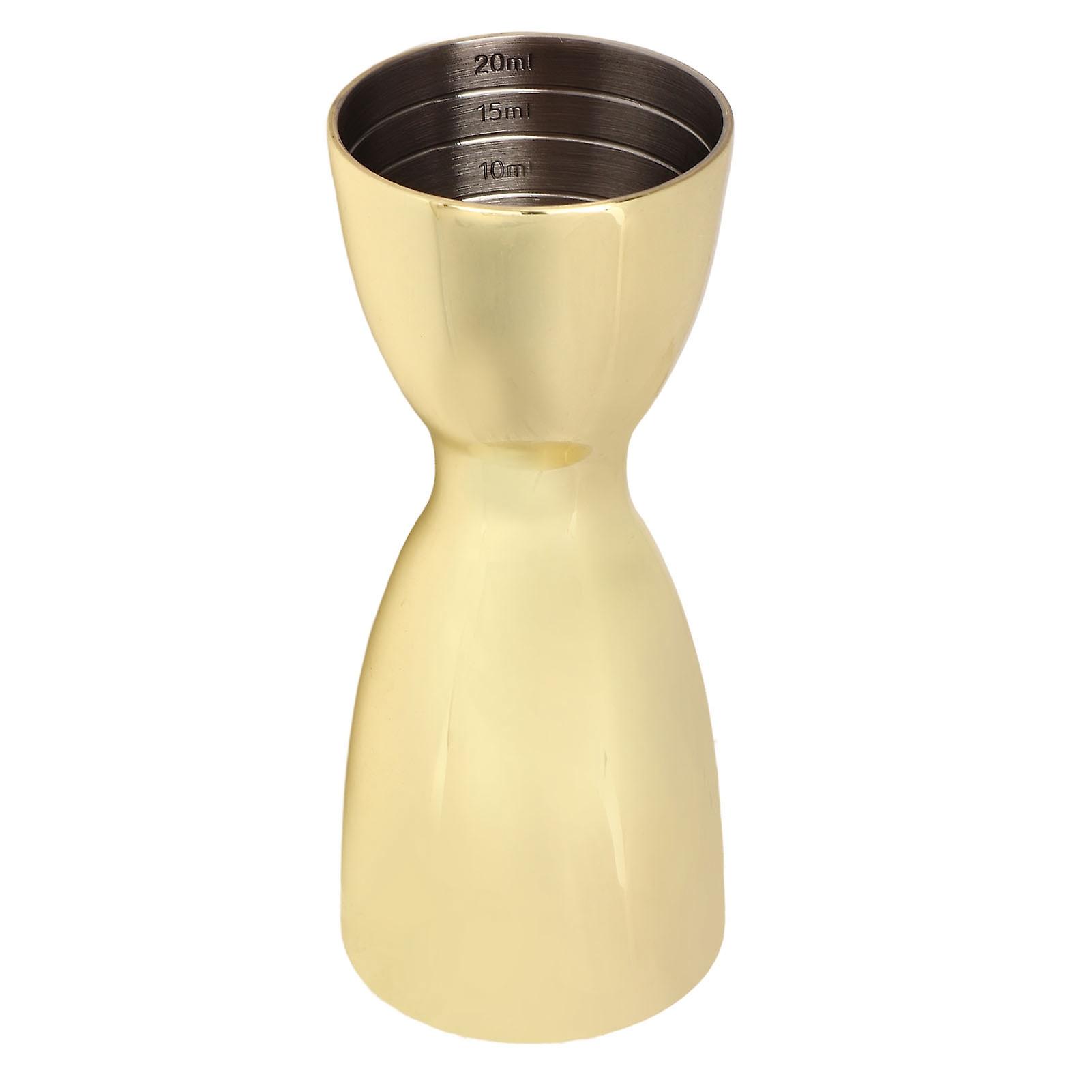 Bar Measuring Jigger Stainless Steel Wine Measuring Cup Bar Bartending Measuring Jigger U Shaped Gold Plated