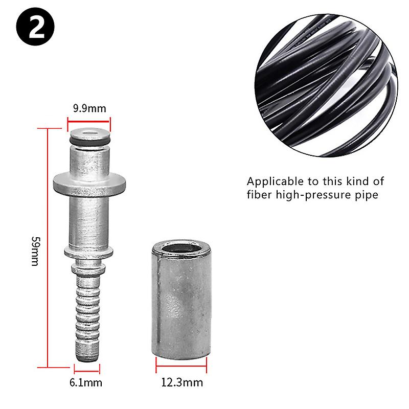 Hose Plug Fitting With Sleeve For Karcher K Pressure Washer Pipe Tip Connector