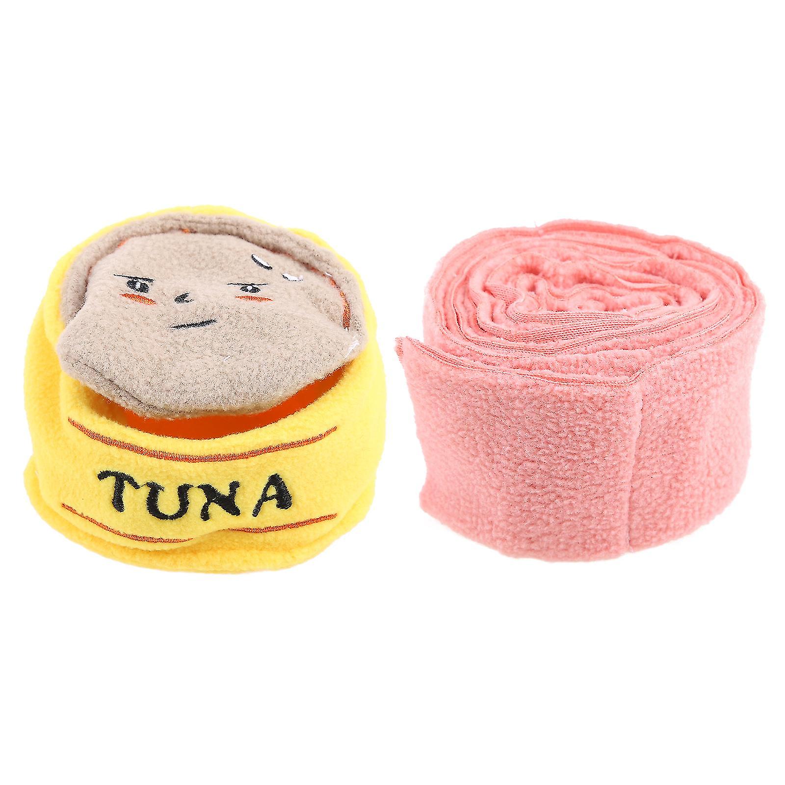 Dog Dispensing Snuffle Stuffed Chew Toys For Puppy Teething Soft Plush Canned