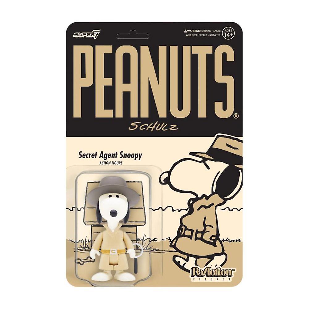 Peanuts Secret Agent Snoopy Highly Collectable ReAction 3.75" Action Figure