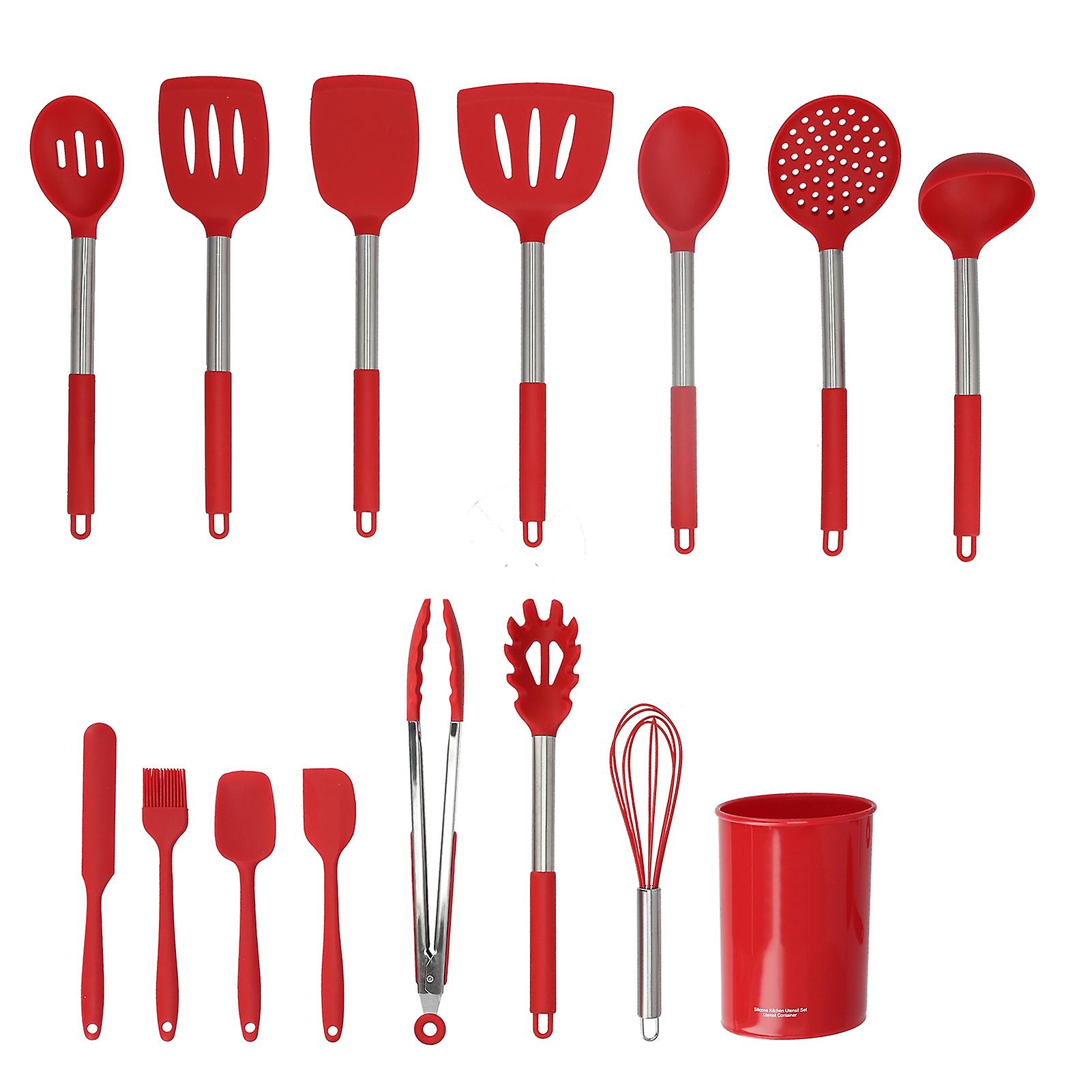 Silicone Utensil Set, Kitchen Spatulas Spoon Tools