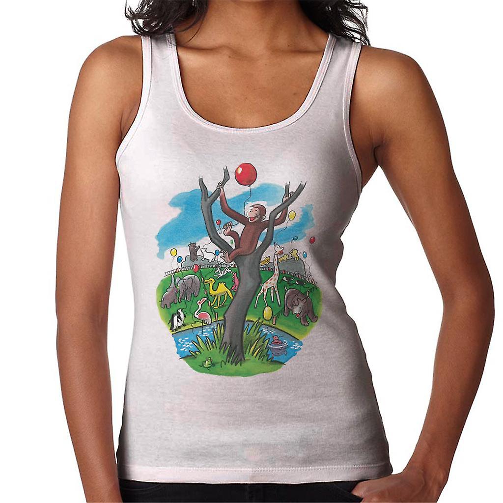 Curious George In A Tree At The Zoo Women's Vest