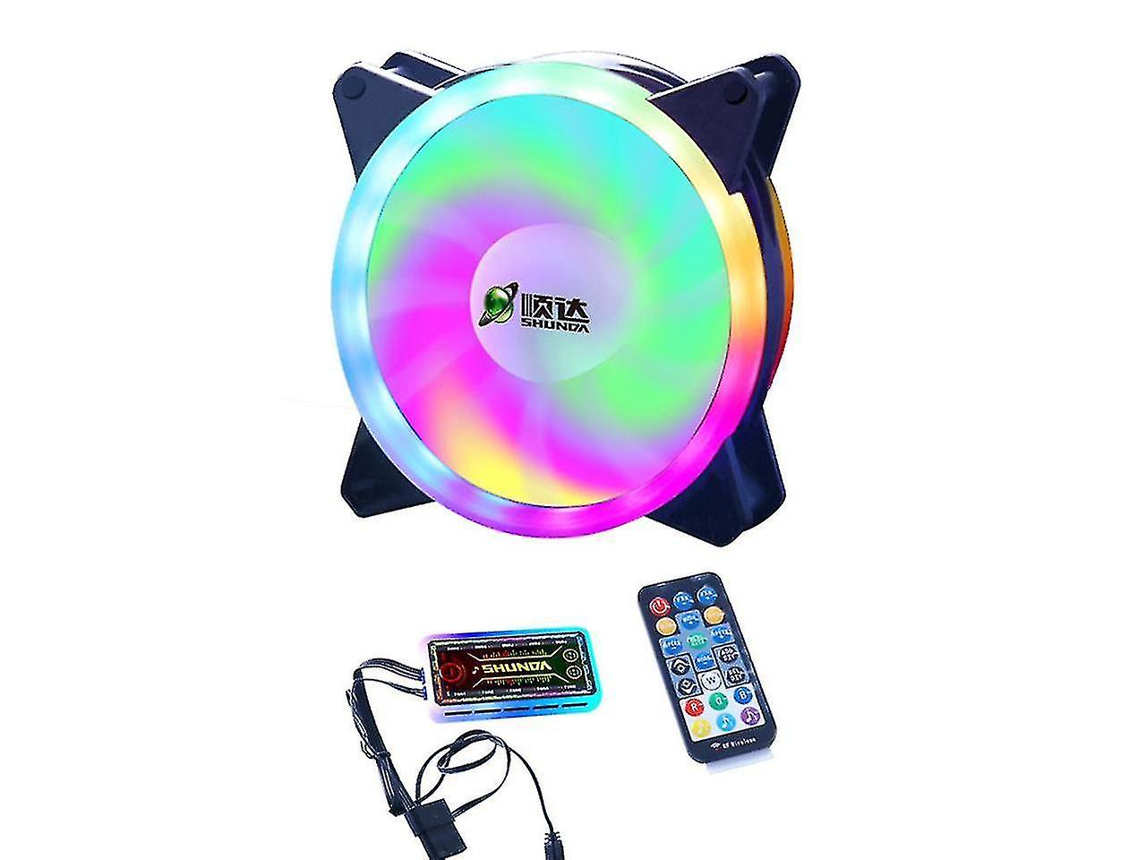 Computer Radiator Fan 12cm Case Cooling Rgb Cool Lighting Efficient Heat Dissipation Aura Sync Controller Three Option 1 Fan