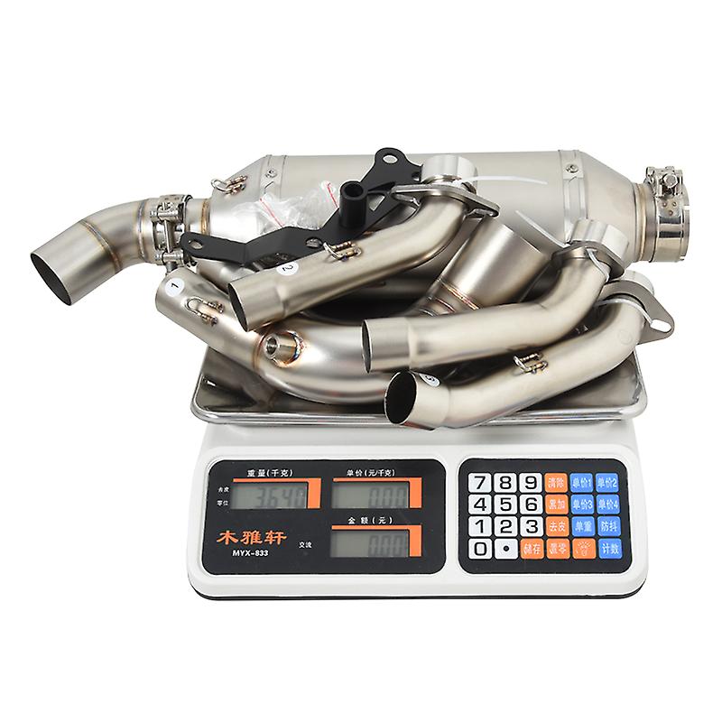 Voll systeme für Yamaha MT09 FZ09 XSR900 Tracer 9 GT Motorrad Auspuff Flucht modifizieren Front Mid Link Rohr Schall dämpfer Mesh