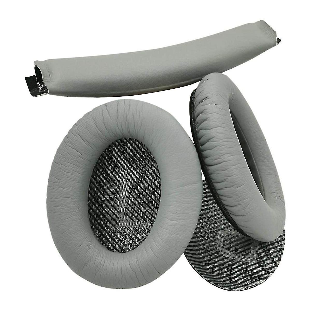 Headband Cushion And Ear Pads Replacement compatible with Quiet Comcompatible witht 25 35 (qc25 Qc35) And 35 Ii (qc35ii) He