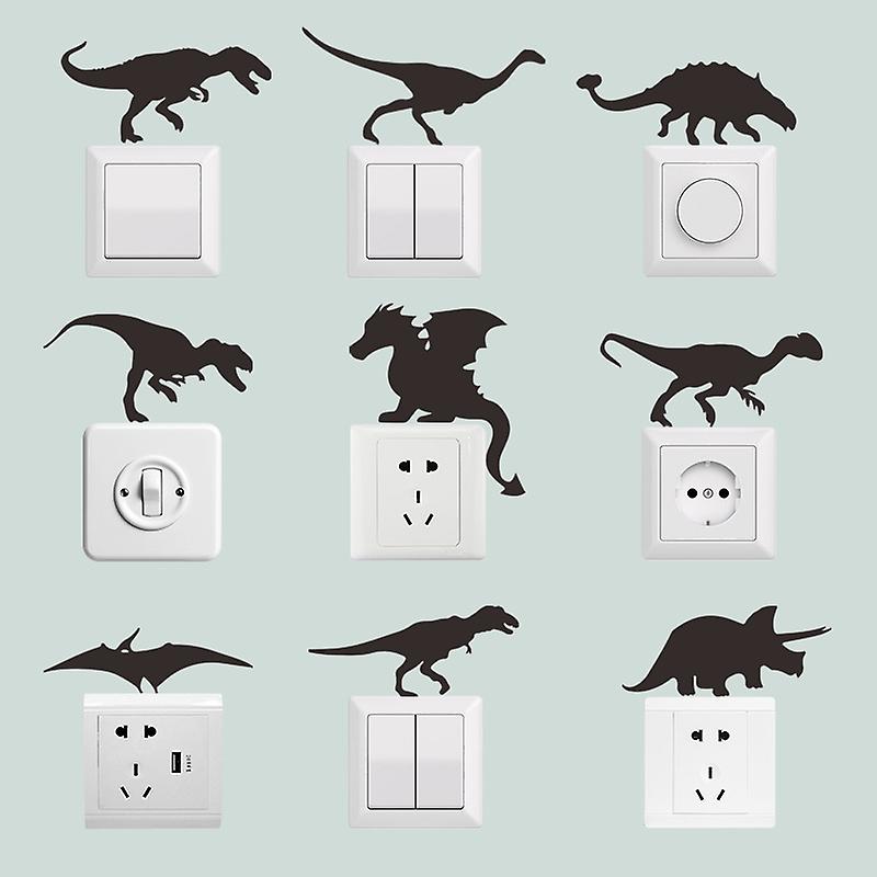 (B)Wall Sticker, Creative PVC Switch Sticker Waterproof Removable Decorations Wall Stickers Mural A