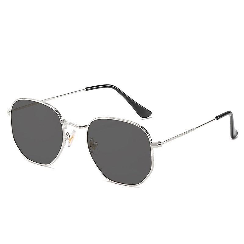 Ultra-light Goggle Driving Sunglasses Light Blocking Glasses - Silver/Grey