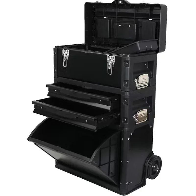 Three-layer Separate Portable Multi-function Trolley Portable Hardware Combination Tool Cart 3 Colors Optional Abs+ Iron New