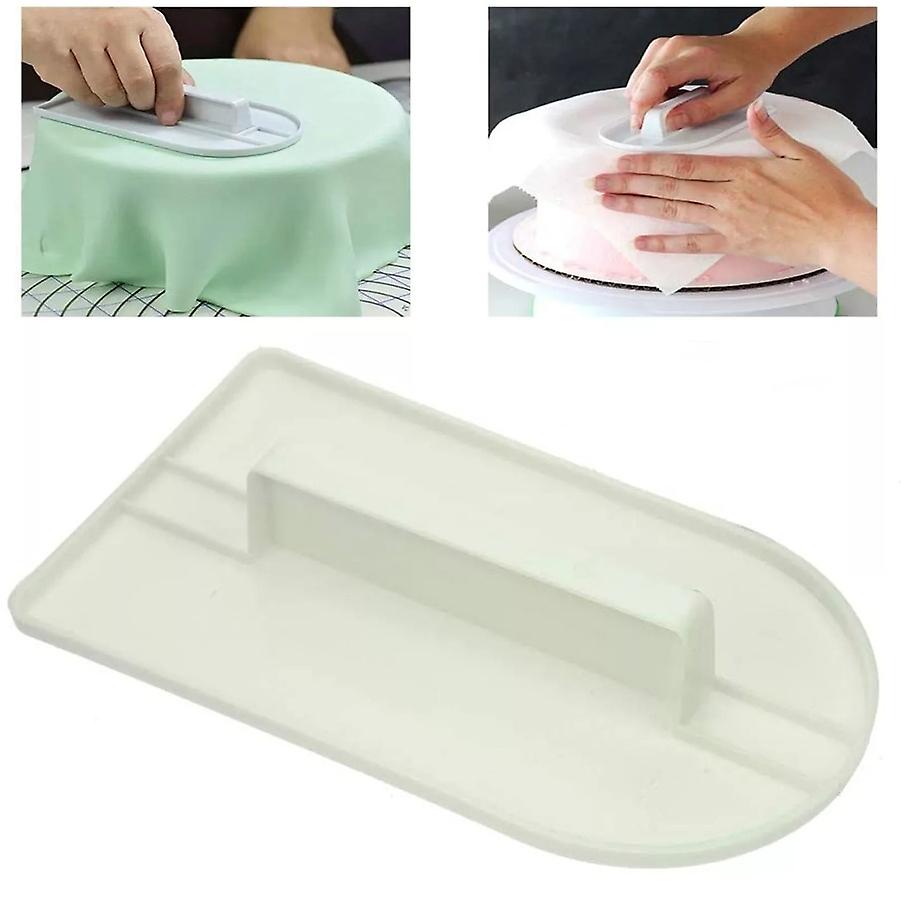 Cake Decorating Smoother Icing Fondant Edge Cheese Butter Scraper Pastry Baking