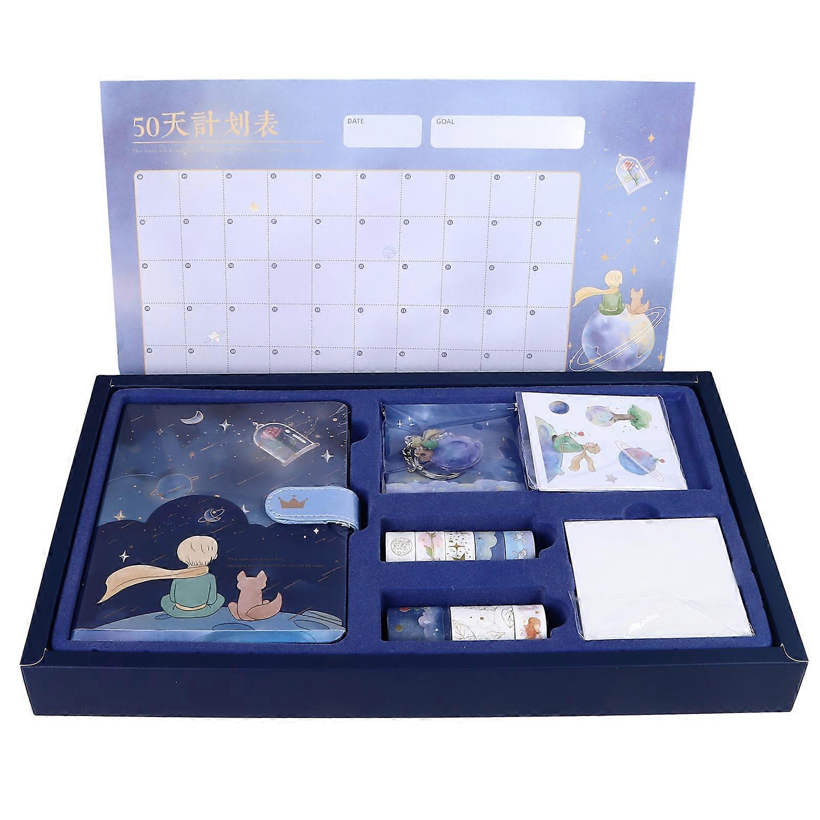 Journal-Set romantisch entzückend 3D Intro Seite 192 Seiten Tagebuch und Klebebänder Aufkleber DIY Journaling Kit Typ 2