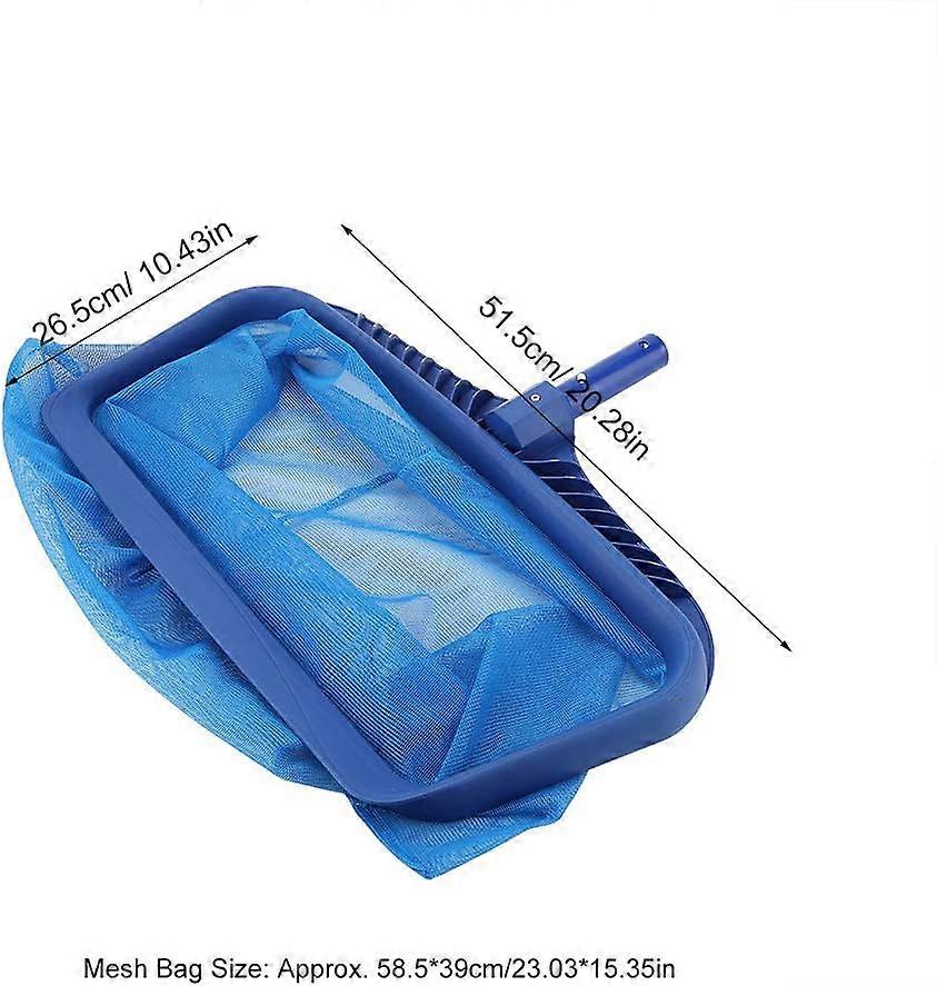 Light and deep rake for pool leaf cleaning, leaf cleaning tool, leaf rake, pool maintenance for landscape, pool, pond, spa, fountains