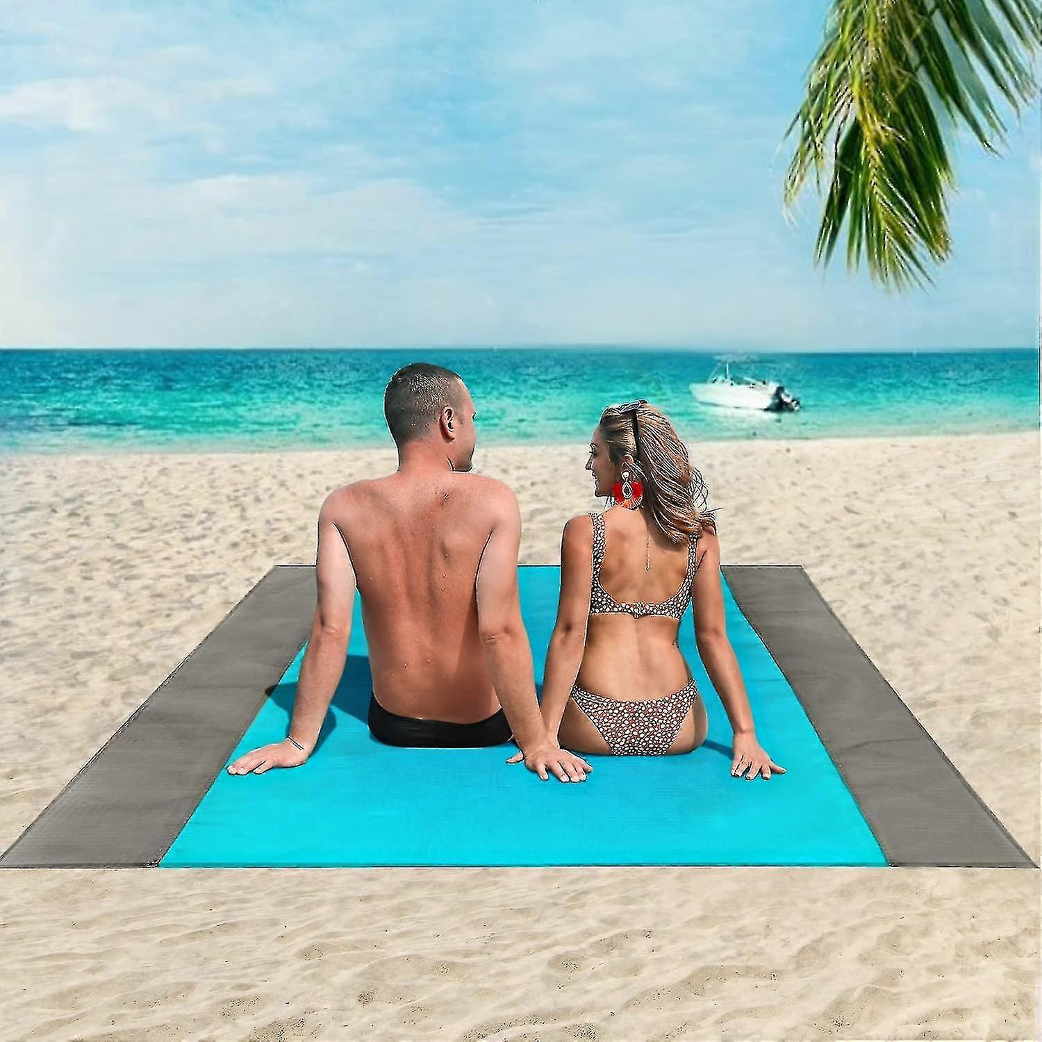 Active Anti-sand Beach Blanket, Waterproof Picnic Mat 200*210 cm