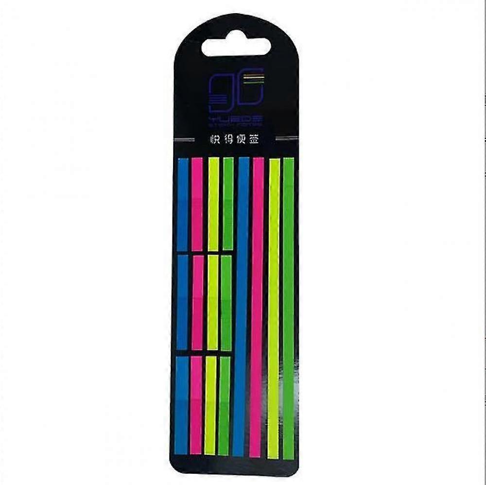 Color Transparent Fluorescent Index Tabs Flags Sticky Note Stationery Reading