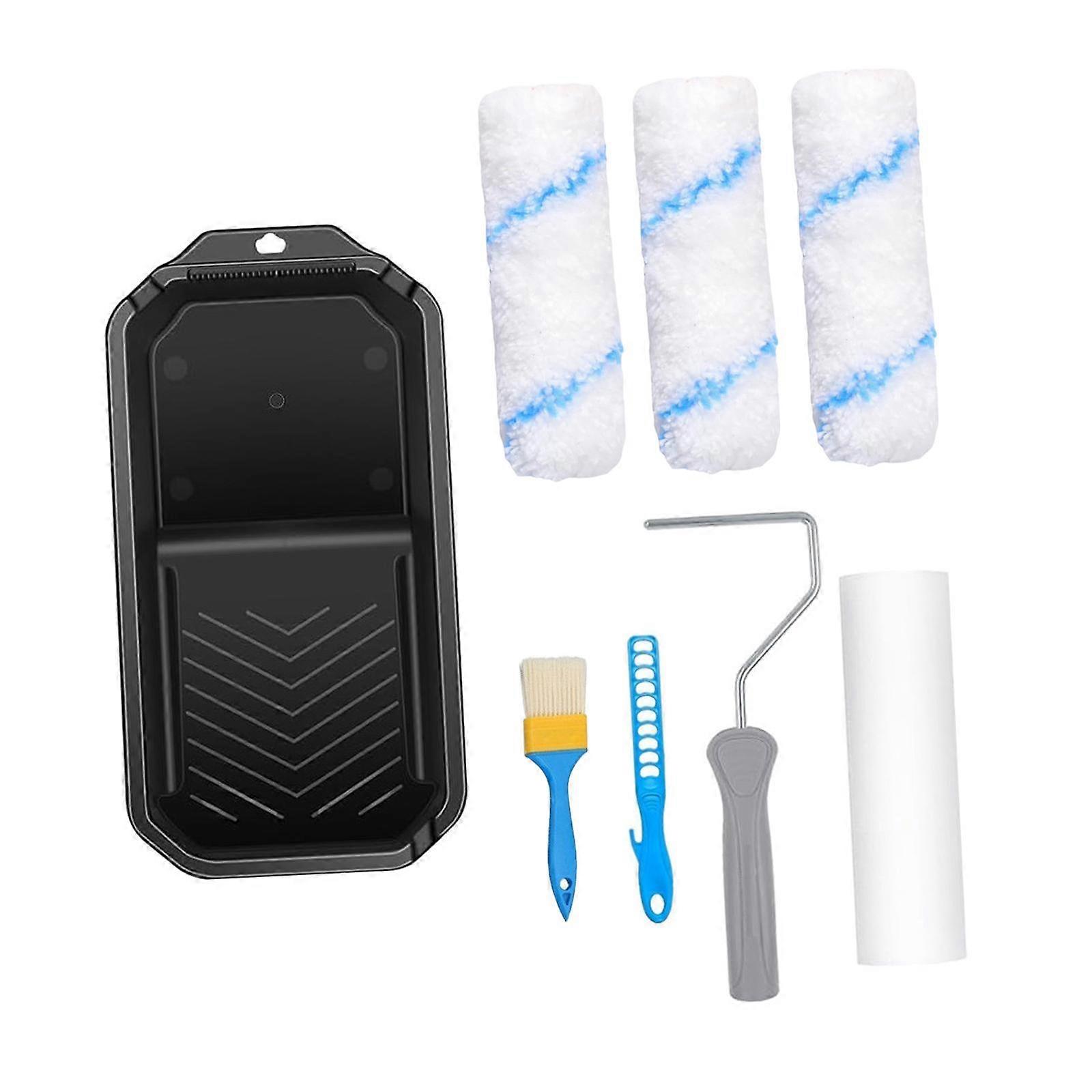 Conjunto de Rolos de Pintura Pequenos de 4 polegadas Acessórios Suprimentos de Pintura Robustos Versáteis