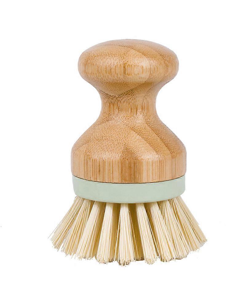 Dish Brush Vegetable and Fruit Brush with Bamboo Handle 2 Pcs