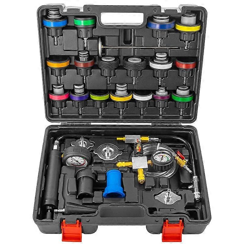 28~piece car water tank leak detection tool and antifreeze replacement filler pressure water tank pressure gauge leak detector UNKU55772