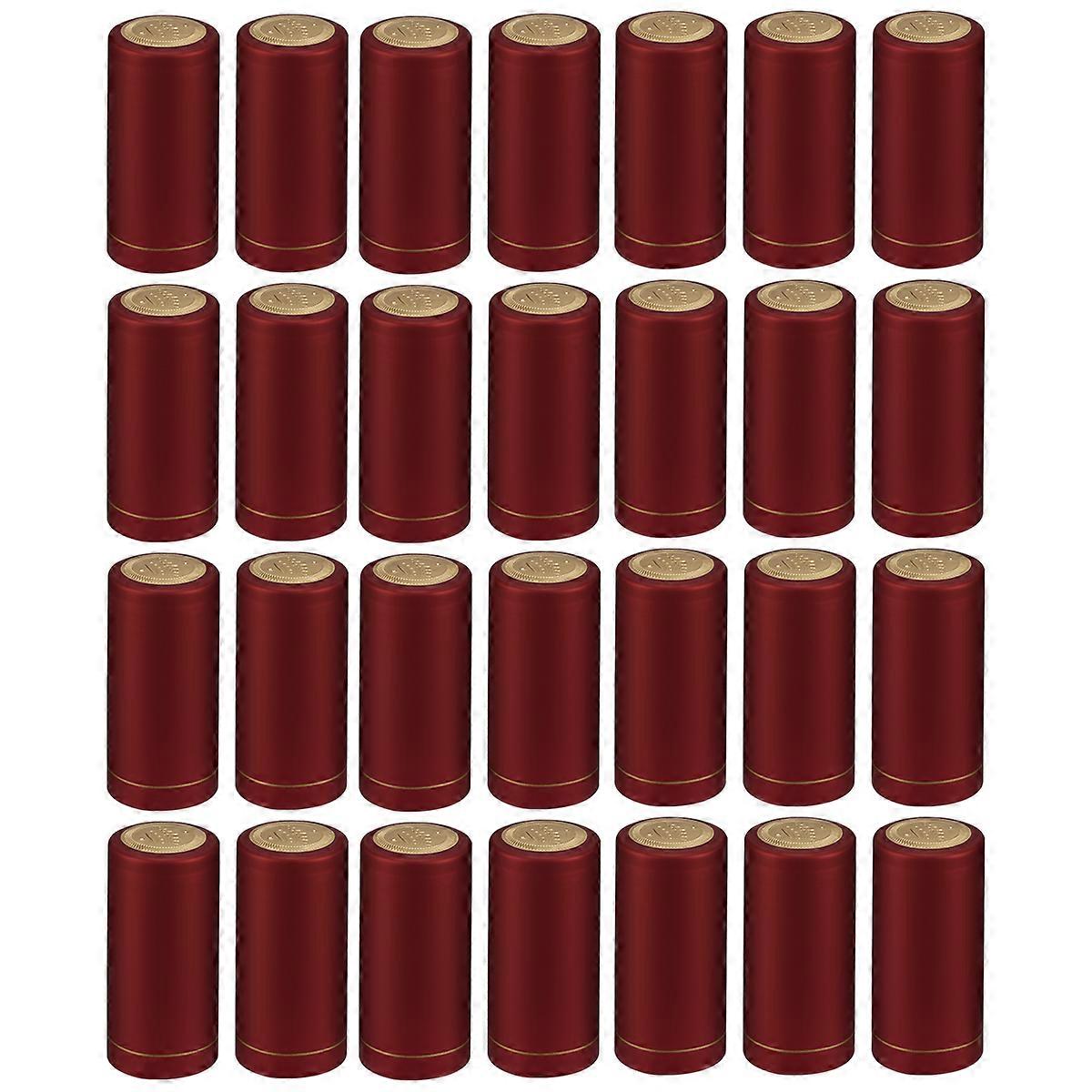 50pcs Heat Shrink Capsules Wine Bottles Caps Sleeves Suitable for Wine Bottle