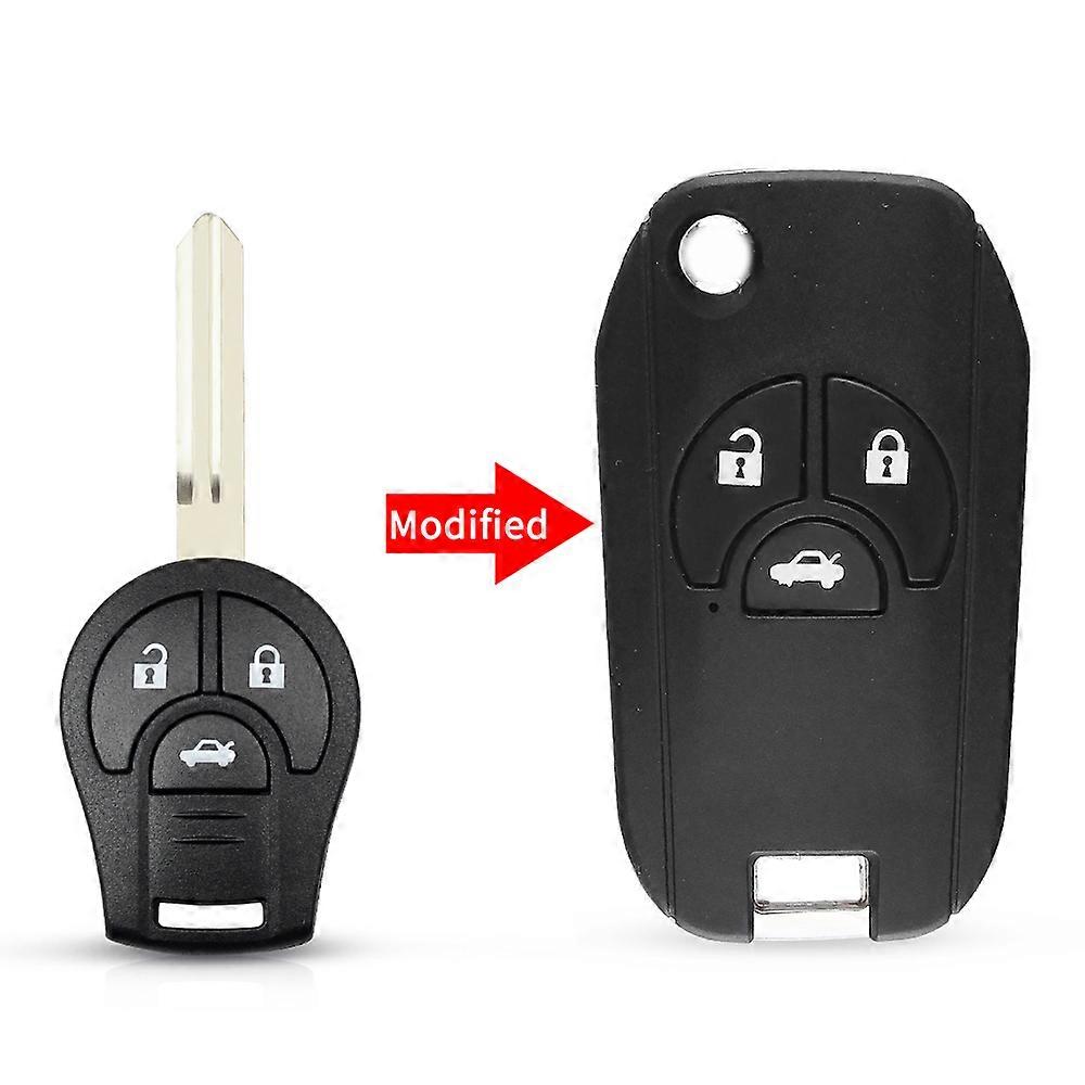 For Nissan Versa Cube Juke Rogue Micra Qashqai Altima Maxima 2/3/2+1/3+1 Buttons Modified Flip Remote Key Shell Case
