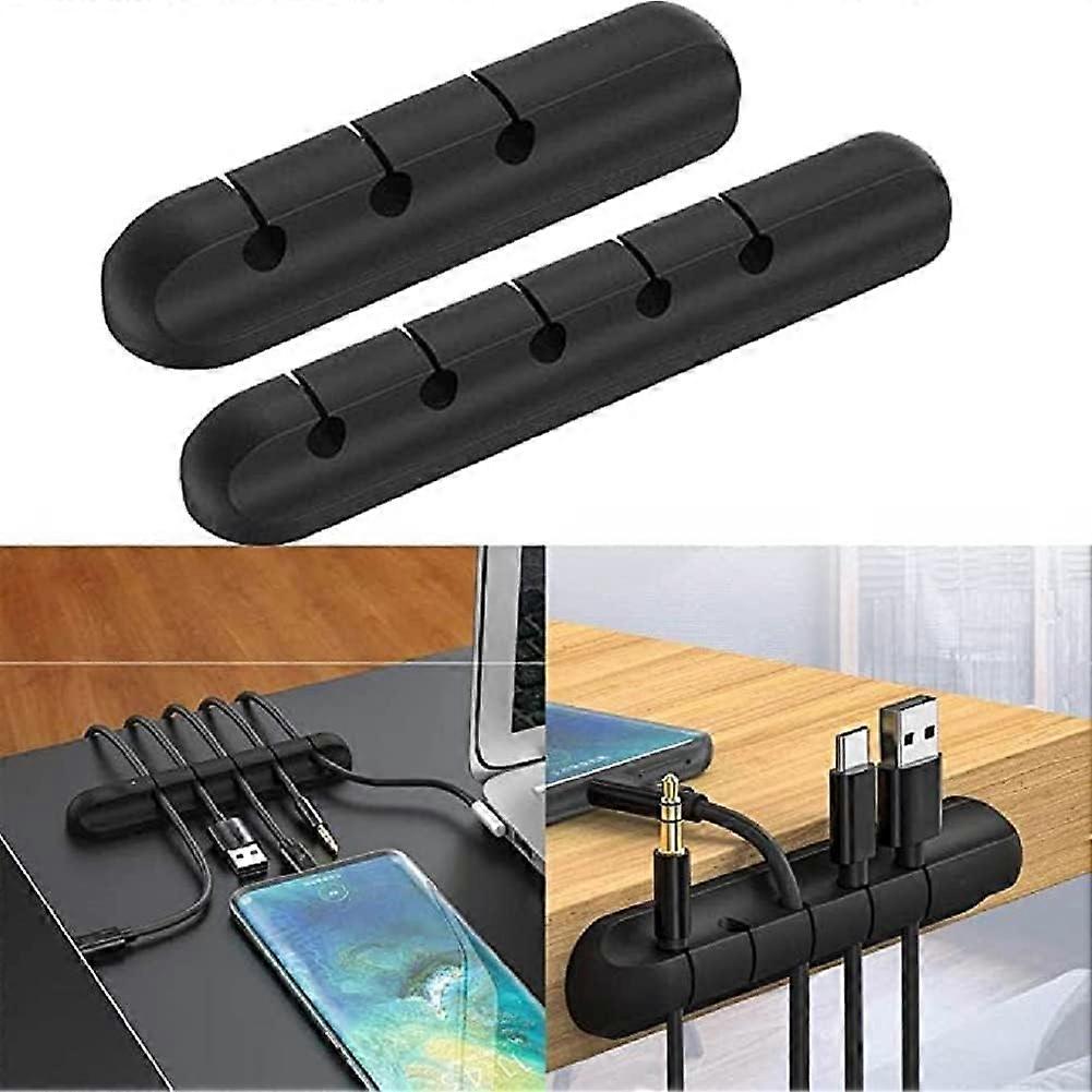 2Pcs Desktop Cable Clips Cord Holders USB Cable School Home Office Data Cable Storage