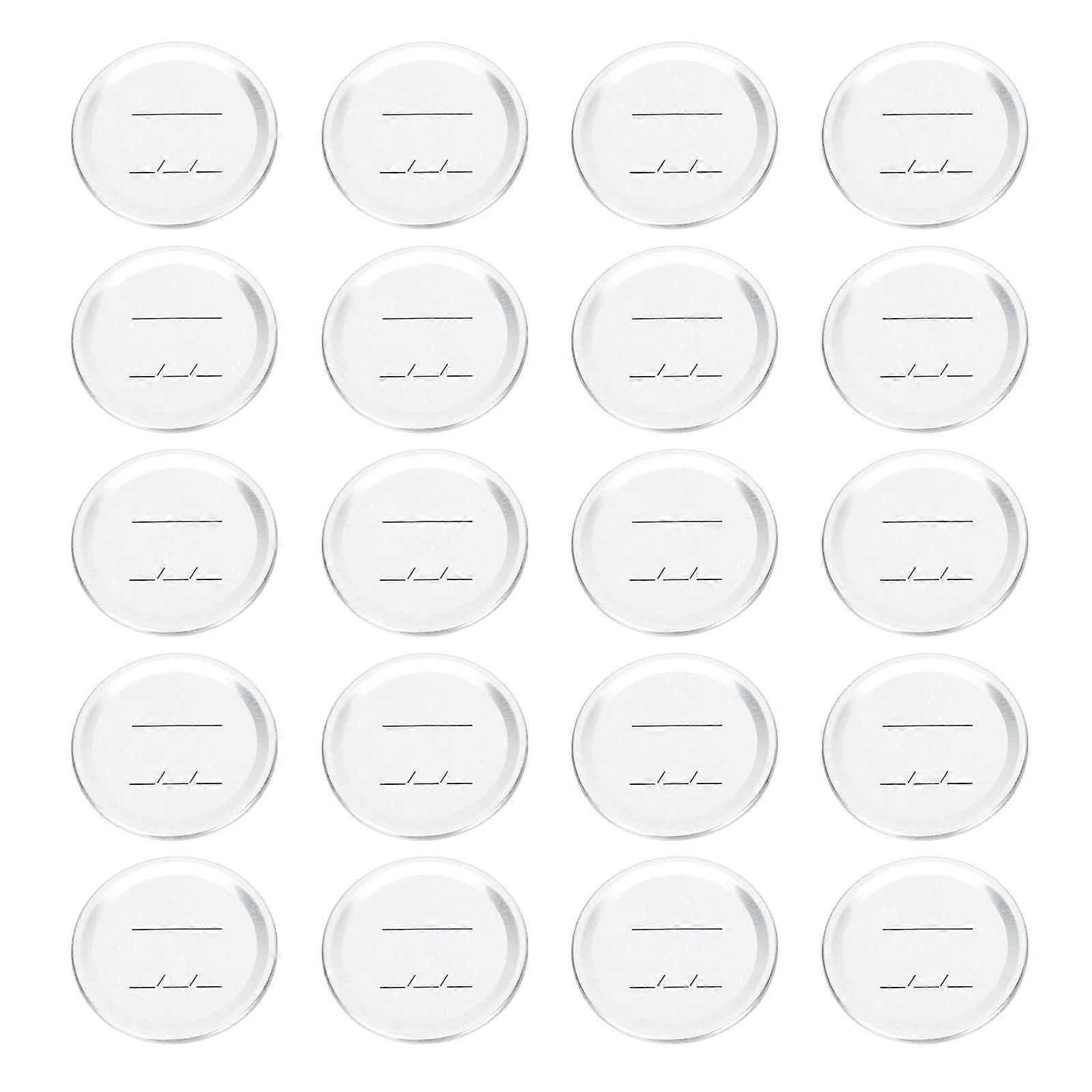 20pcs Mason Can Lids Covers Mason Jar Lids Caps Mason Can Cover Discs (Silver)