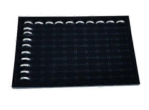 6 Pcs Insert Display Pads for Jewelry Storage Box Multiple Slots Sponge Mats Trays for Rings