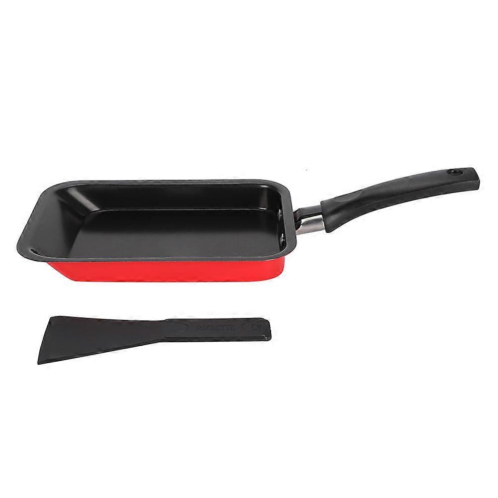 Kitchen Mini Rectangular Nonstick Carbon Steel Egg Cooking Frying Baking PanRed