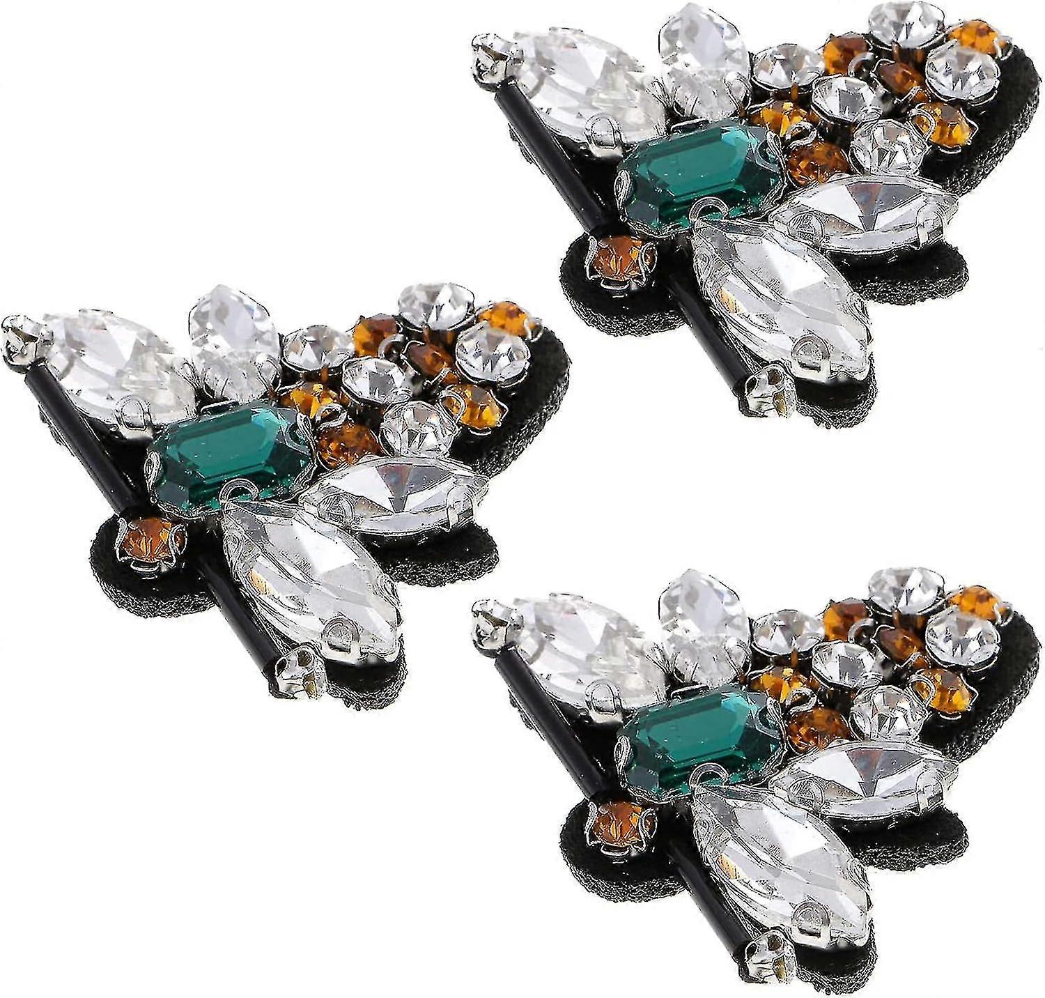 Beaded Rhinestone Cloth Patch Diy Fabric Applique Iron Patch For Apparel (style A)