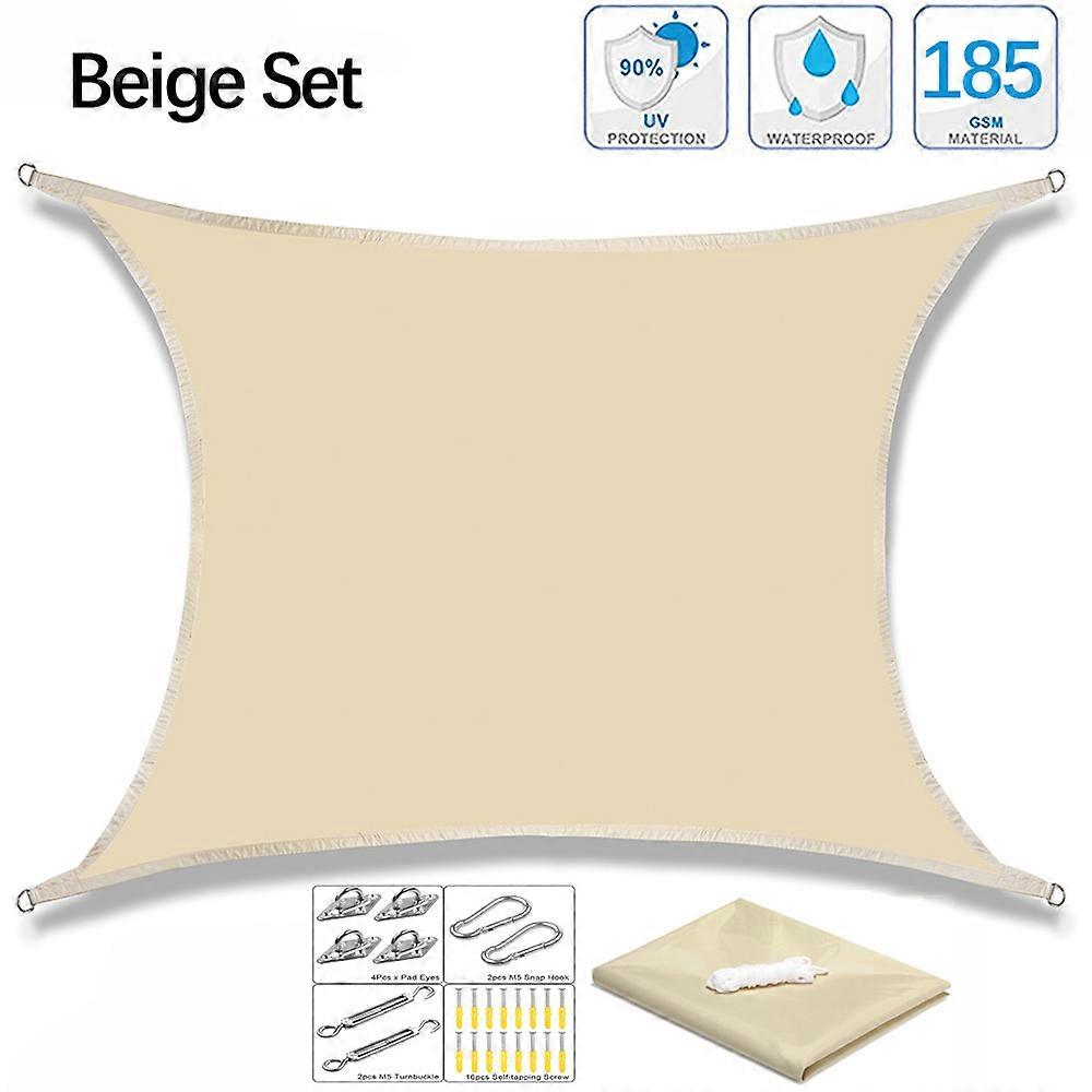 300Dポリエステル防水UV耐性シェードセイル屋外日よけサンシャインキャノピー