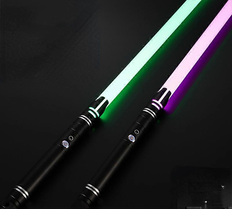 Boys Black-Black 2Pcs Lightsaber, Laser Sword, 14 Kinds Of Color Changing, Audible Lightsaber Toys, Jedi Knight, Sith Lord Small