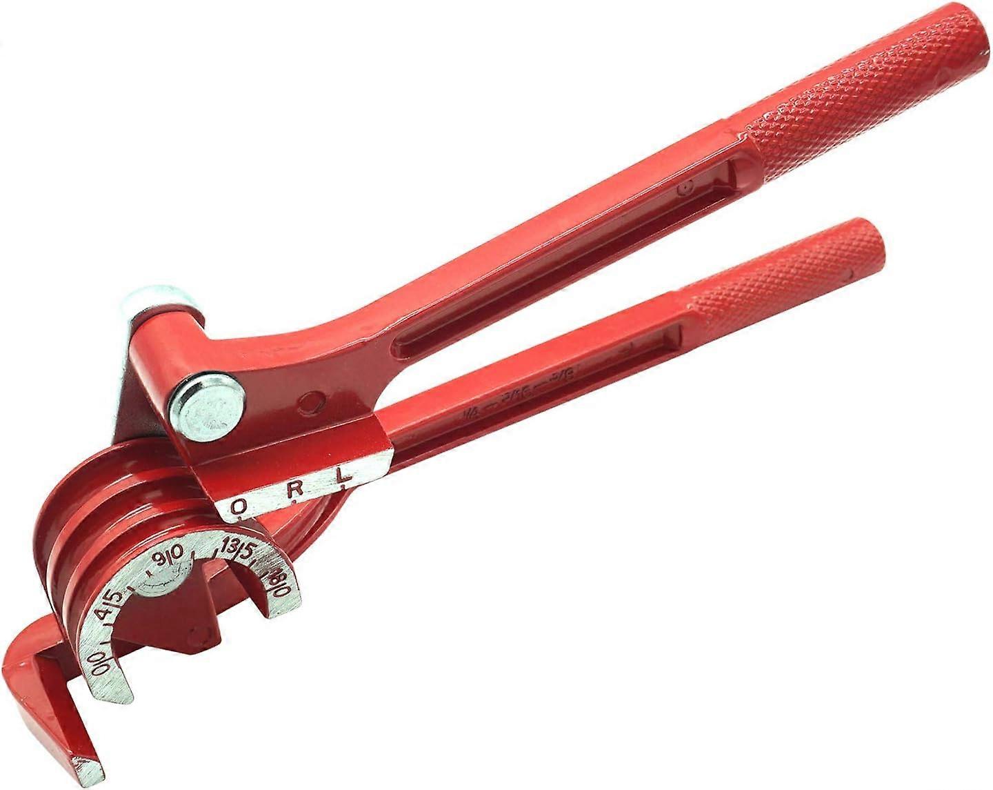 Manuell rørrørbøyer, 180 grader 1/4 "5/16" 3/8" 3 i 1 aluminium kobberstålrør Bender drivstoff