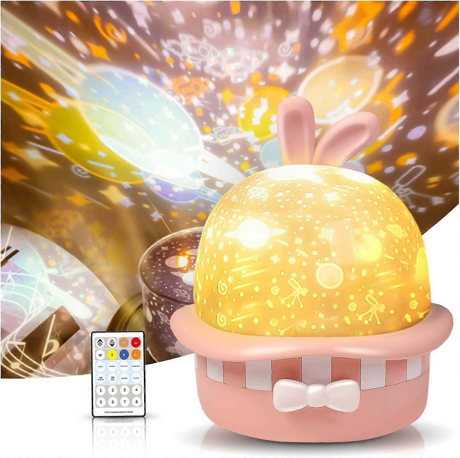 Star Night Light Projector Baby Lights Galaxy Projector with Remote Control 360 Rotation Timer Projector Light for Kids Girls Boys Birthday Christm