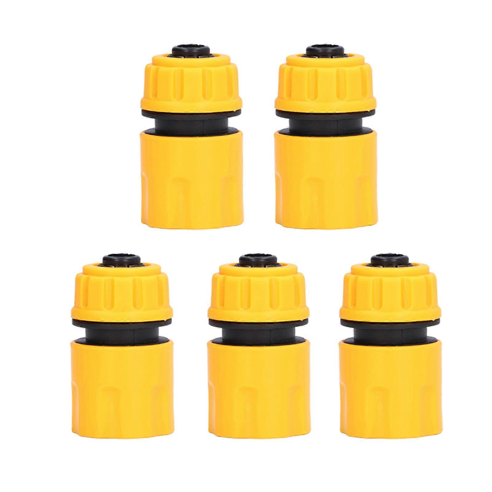 5Pcs Hose Adapter Pipe Connector Fitting ABS 3/4in Quick Connection Set Kit for Garden
