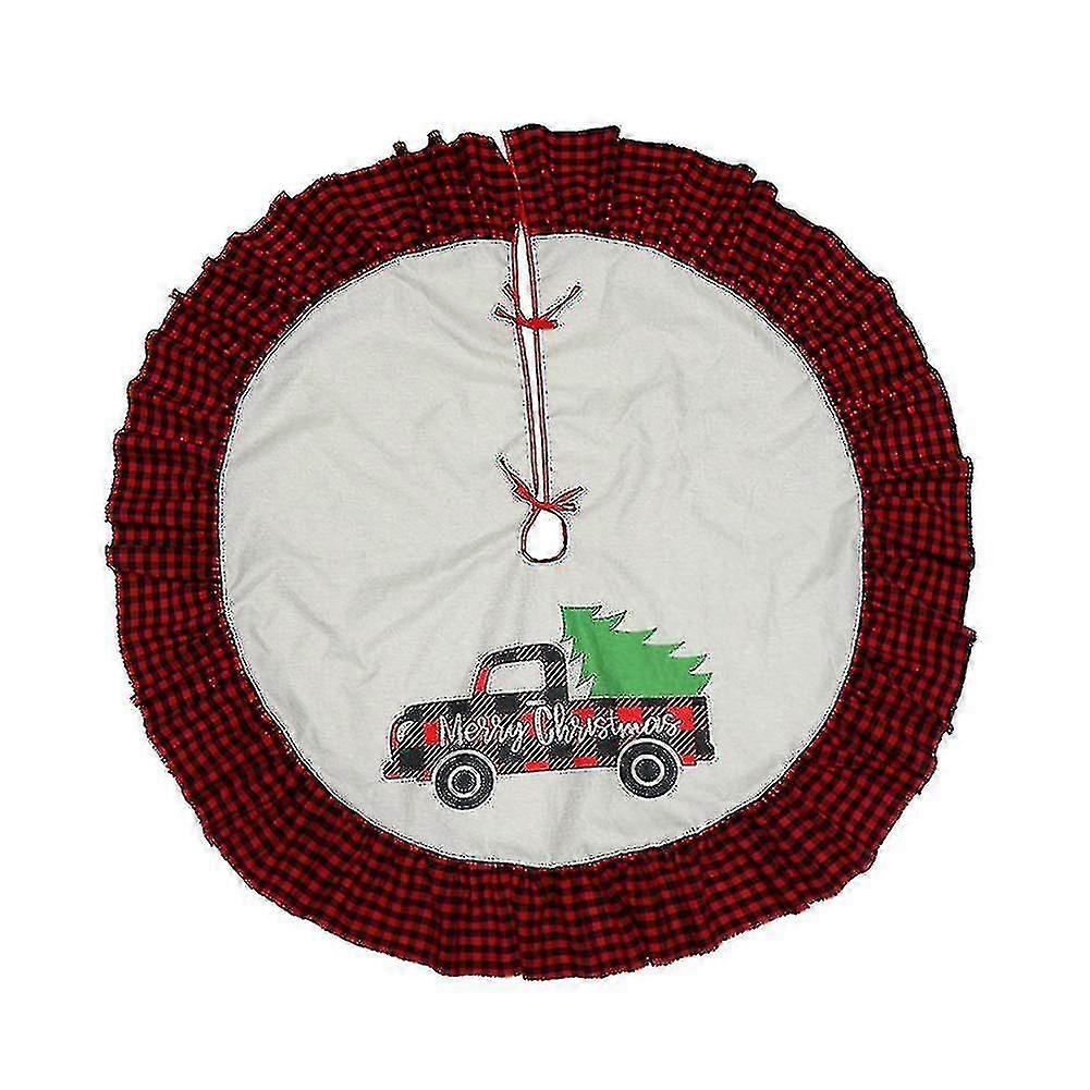90cm New Year Decoration Christmas Tree Skirt Compatible With Scene Layout