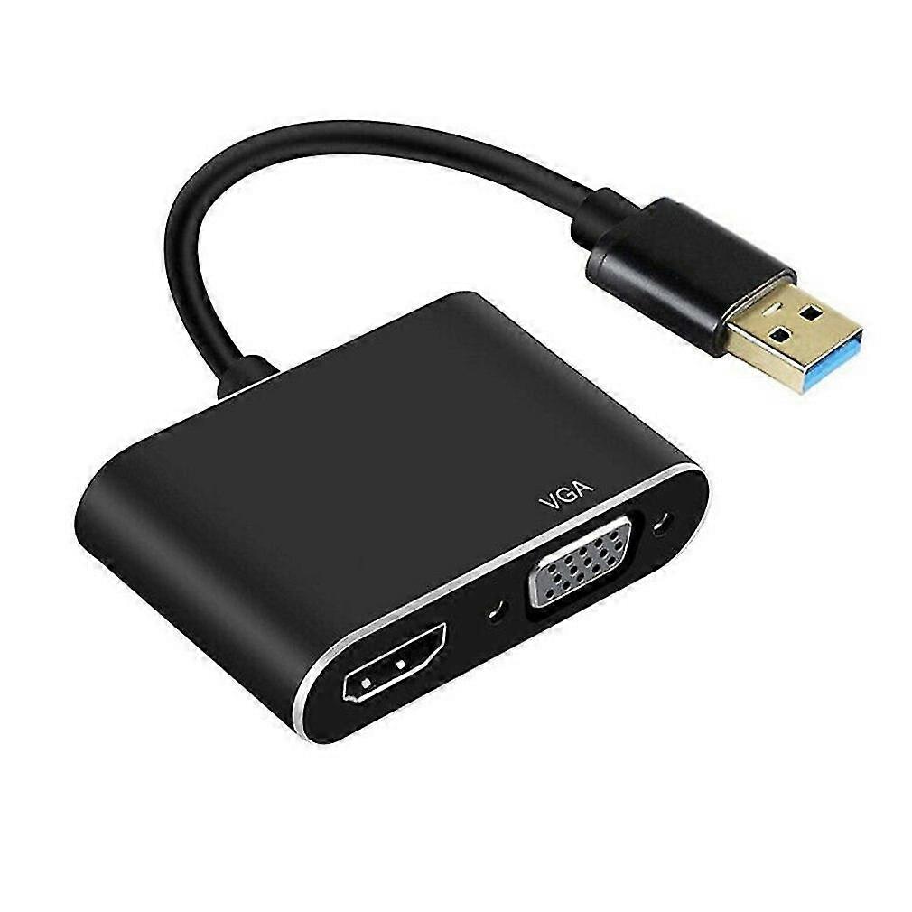Usb Adapter To Hdmi-compatible Converter Dual Screen Display Video Adapter