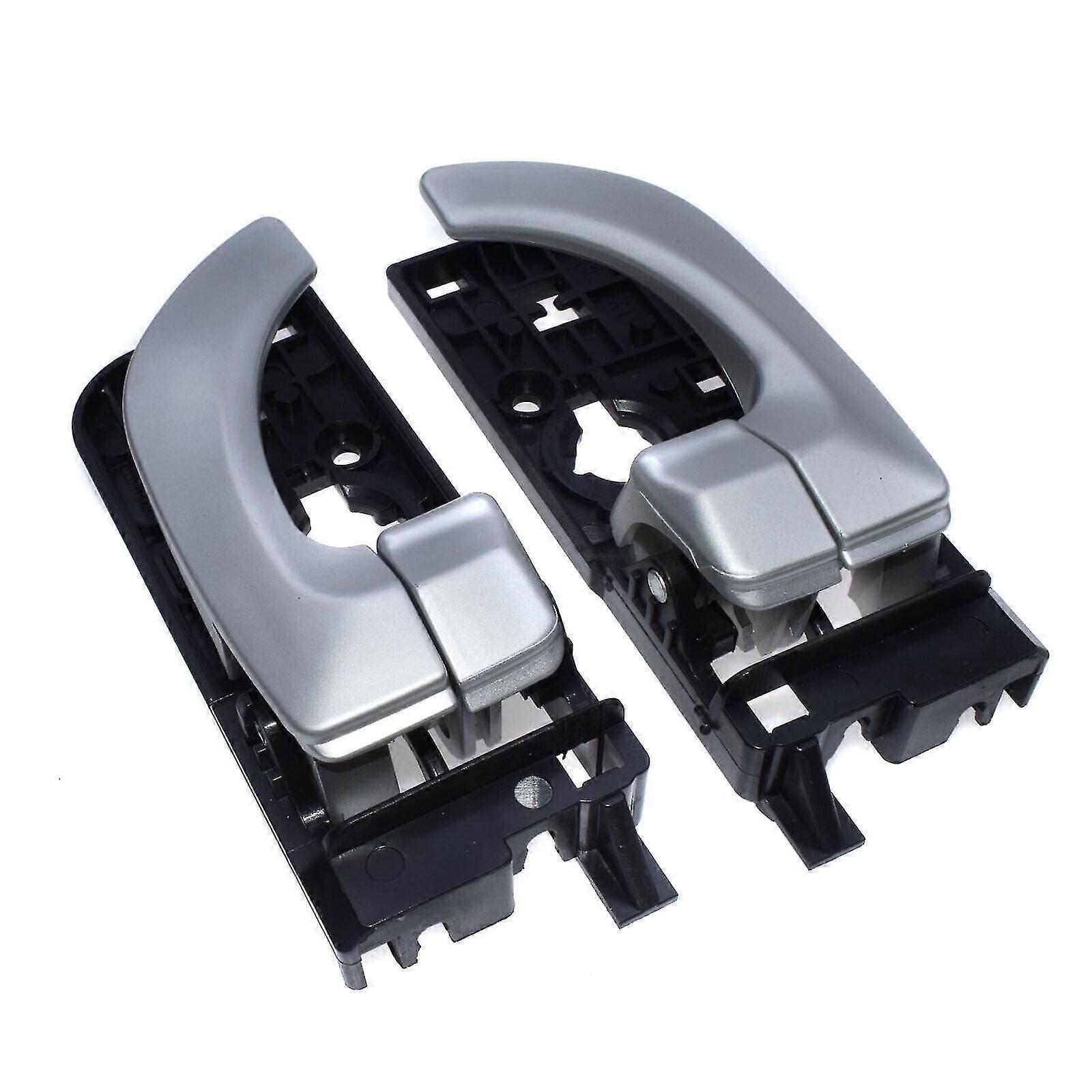 Exquisite For Hyundai Sonata Inside Inner Door Handle Silver Rear Left&amp;Right 2Pcs