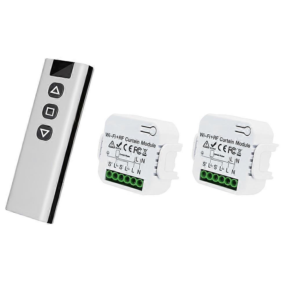 Tuya Smart Curtain Switch WiFi 433Mhz Roller Shutter Blinds Control Module with RF Remote for Electric Roller Shutter