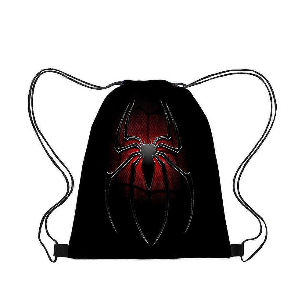 3d Spider-man Drawstring Pocket Spider-man Strap Pocket Portable Drawstring Strap Pocket Backpack